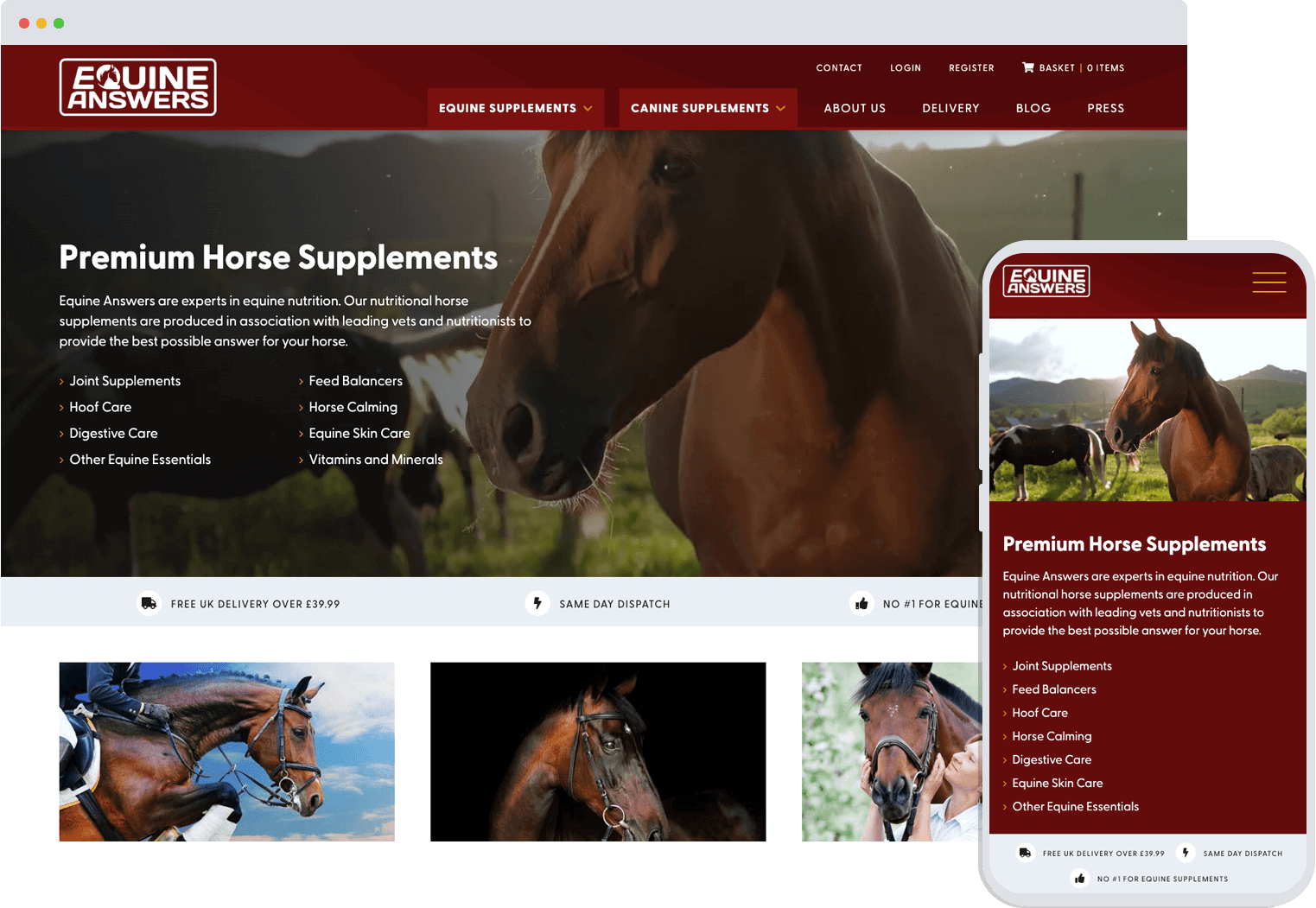 Website for Equine Answers